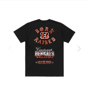 Born X Raised Cincinnati Bengals chrome rocker tee Size XL